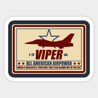 F-16 Viper Sticker